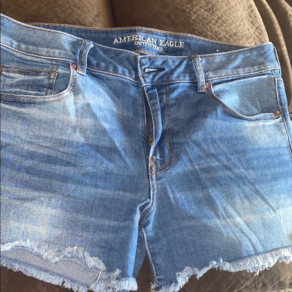 AE midi denim shorts